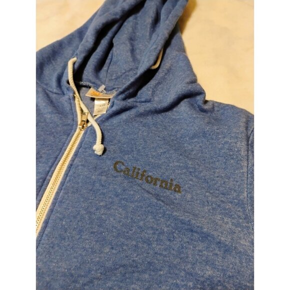 California Bear Surf Board Hoodie Sweatshirt Small Zipper Front - Picture 4 of 6